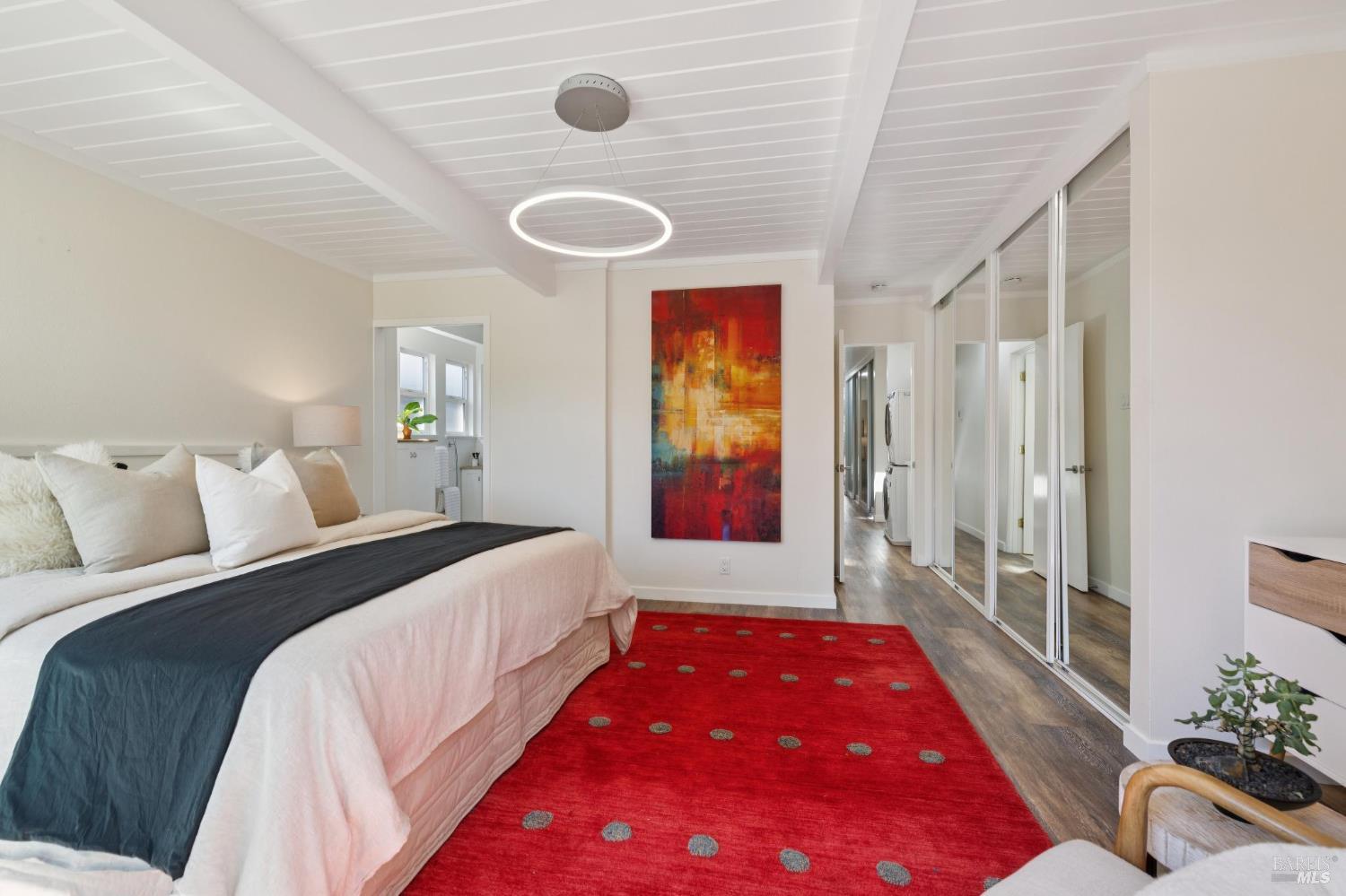 839 Greenberry Lane San Rafael, CA 94903 - Photo 33 of 57 a spacious bedroom with a bed and a large window