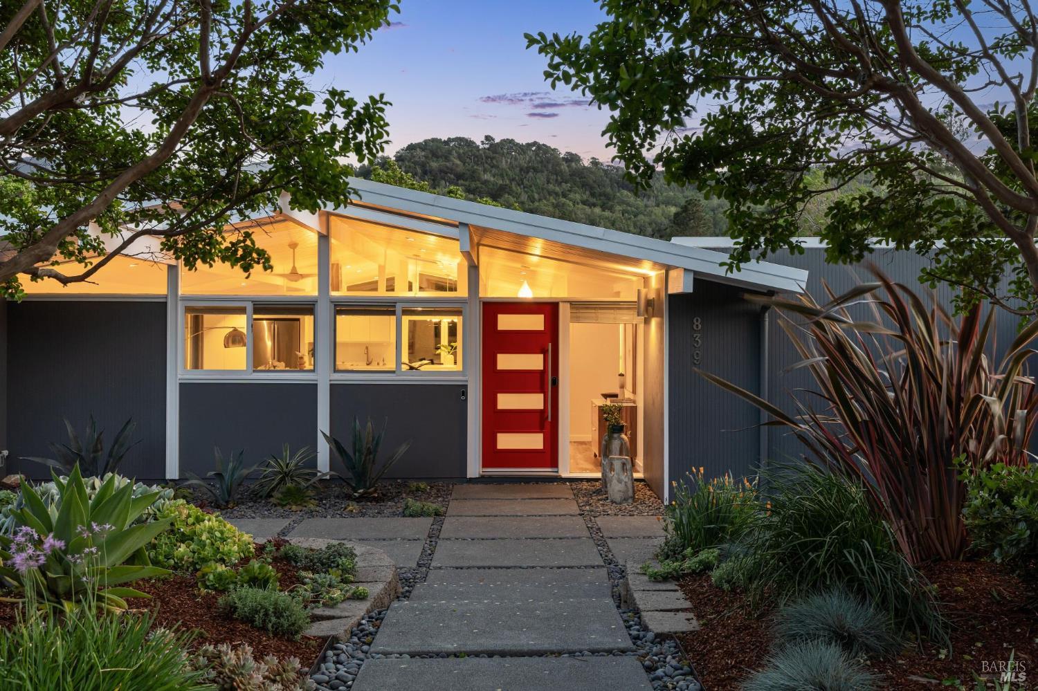 839 Greenberry Lane San Rafael, CA 94903 - Photo 49 of 57 a front view of a house with garden