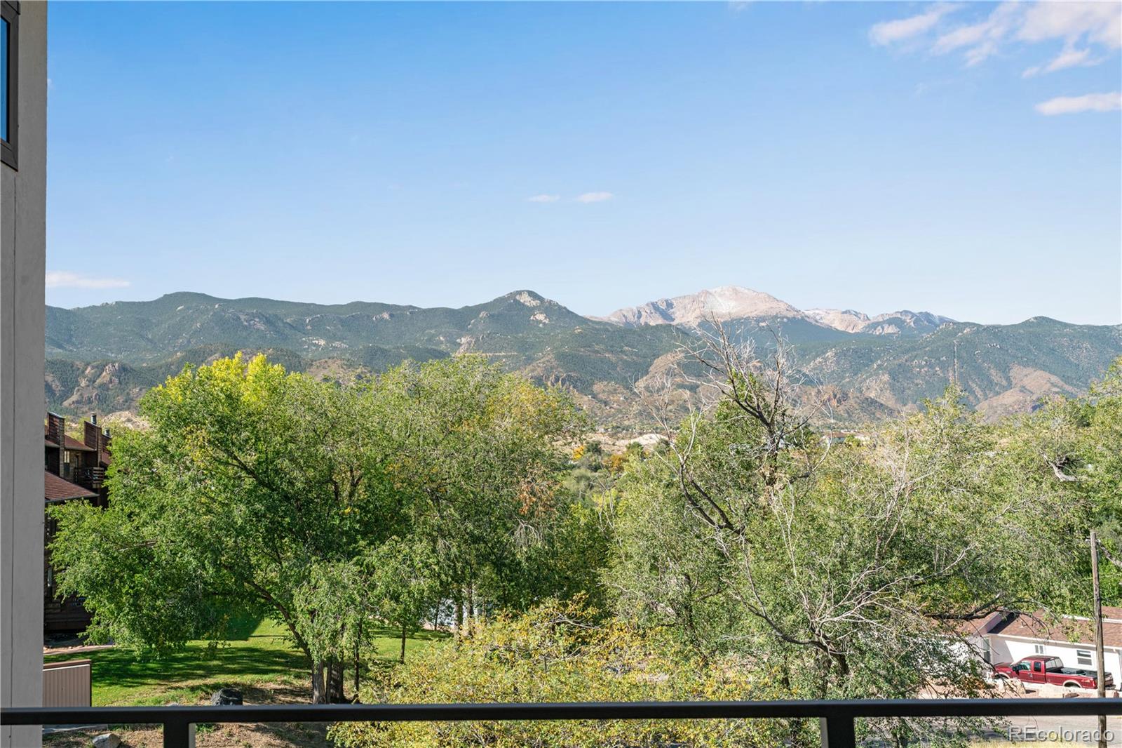 2260 Glenn Street Colorado Springs, CO 80904 - Photo 21 of 45 an aerial view of mountain with trees in the background