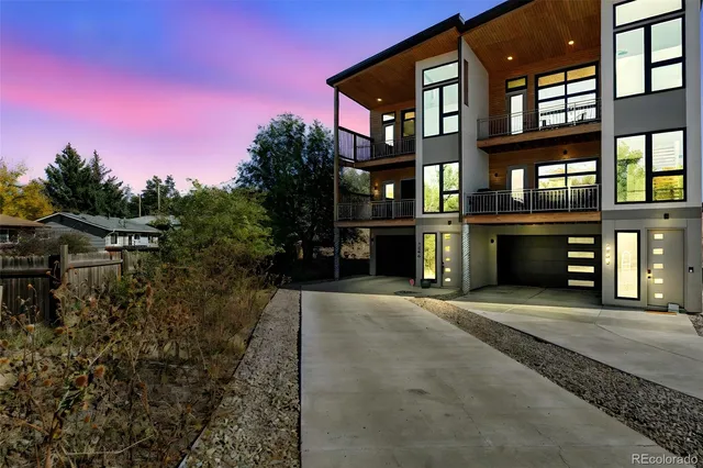 a view of a balcony with wooden floor