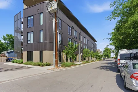 a street view along with residential houses