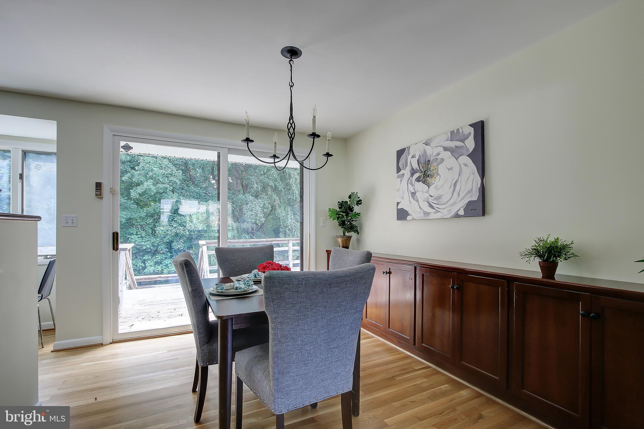 1501 Ladd Street Silver Spring, MD 20902 - Photo 14 of 39 Dining Room to the Deck