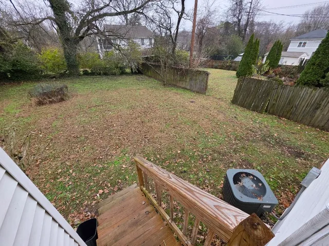 a view of roof with sitting area