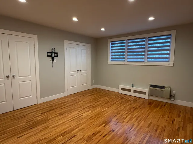 a view of a livingroom with a hardwood