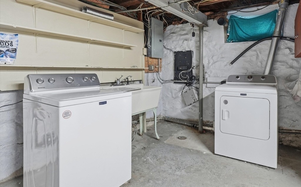 7 Mystic Street Methuen, MA 01844 - Photo 22 of 30 a view of a storage & utility room with washer and dryer