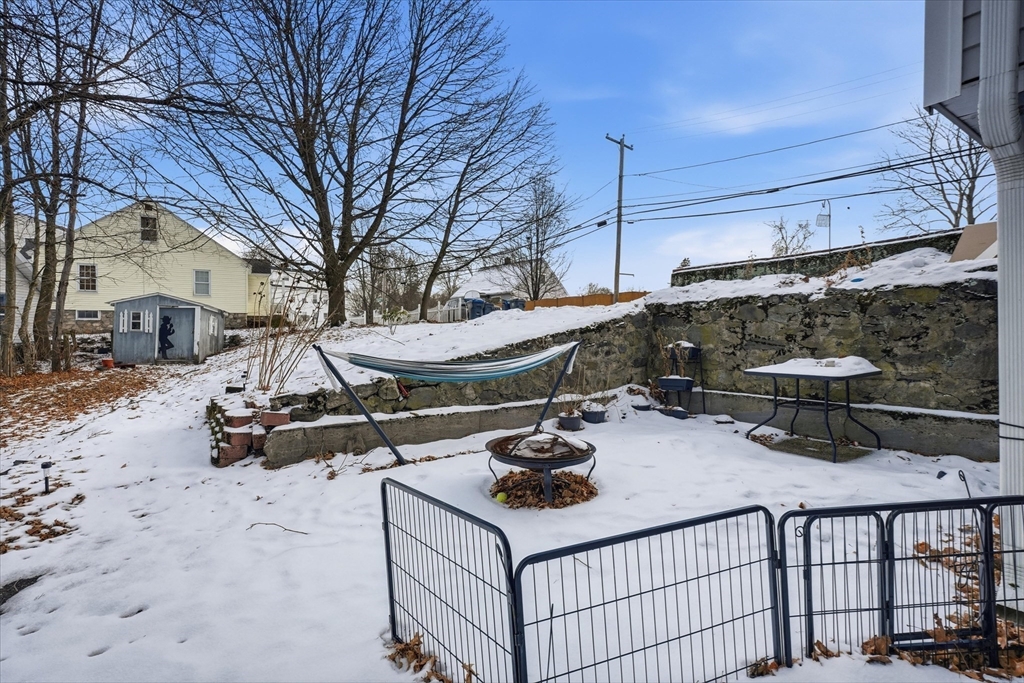 7 Mystic Street Methuen, MA 01844 - Photo 25 of 30 a view of backyard with sitting area
