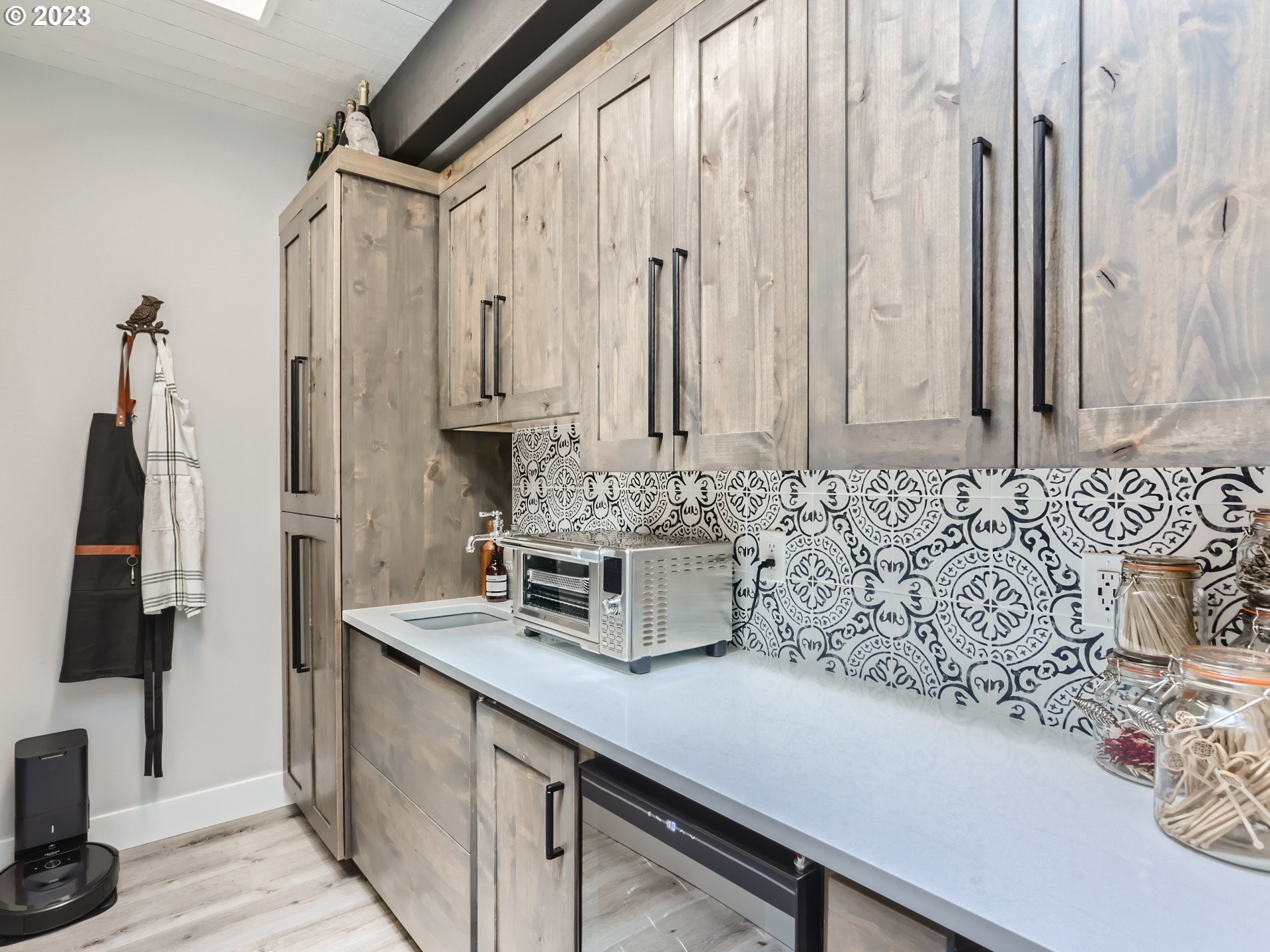 15631 Northeast Becke Road Aurora, OR 97002 - Photo 26 of 47 a bathroom with a sink and a mirror