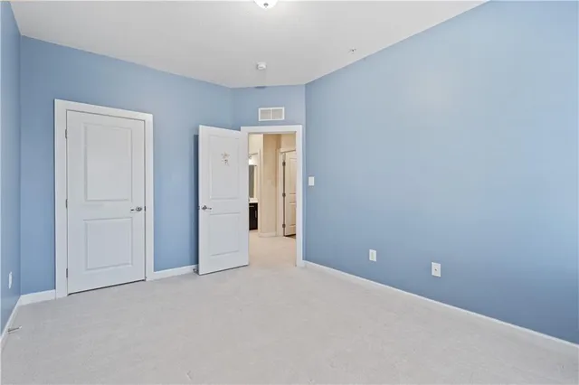 a view of an empty room