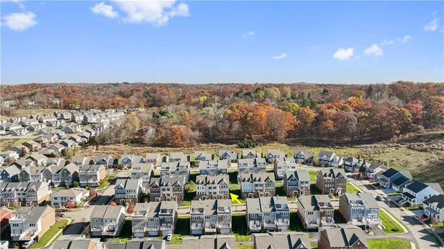 an aerial view of multiple house