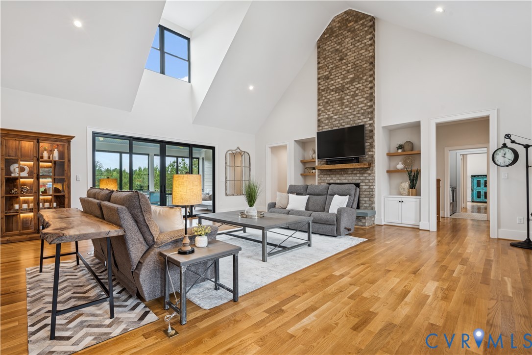 1551 Smokey Rdg Road Maidens, VA 23102 - Photo 6 of 49 a living room with fireplace furniture and a flat screen tv