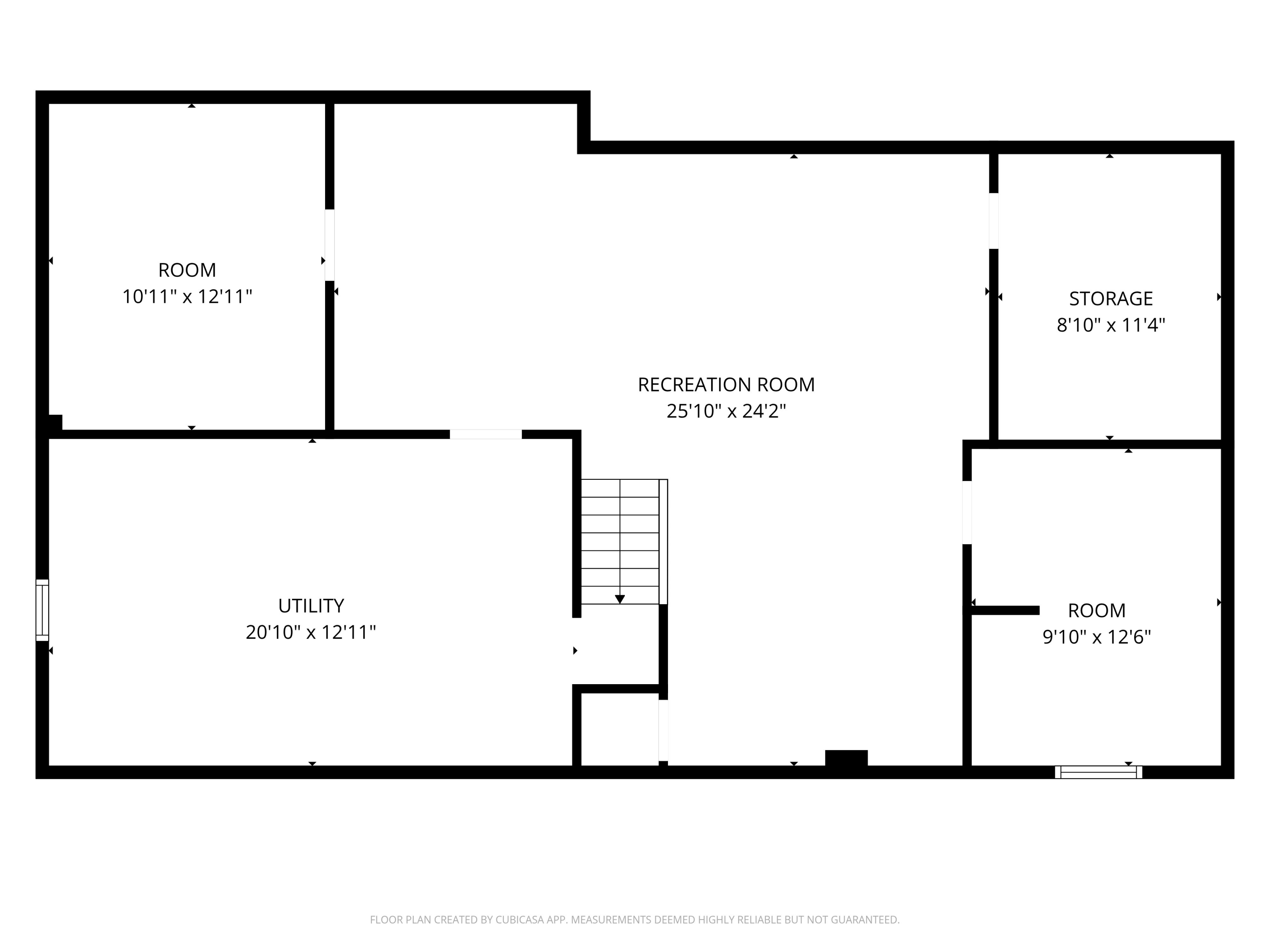 2734 33rd Street Two Rivers, WI 54241 - Photo 34 of 34 Basement Layout
