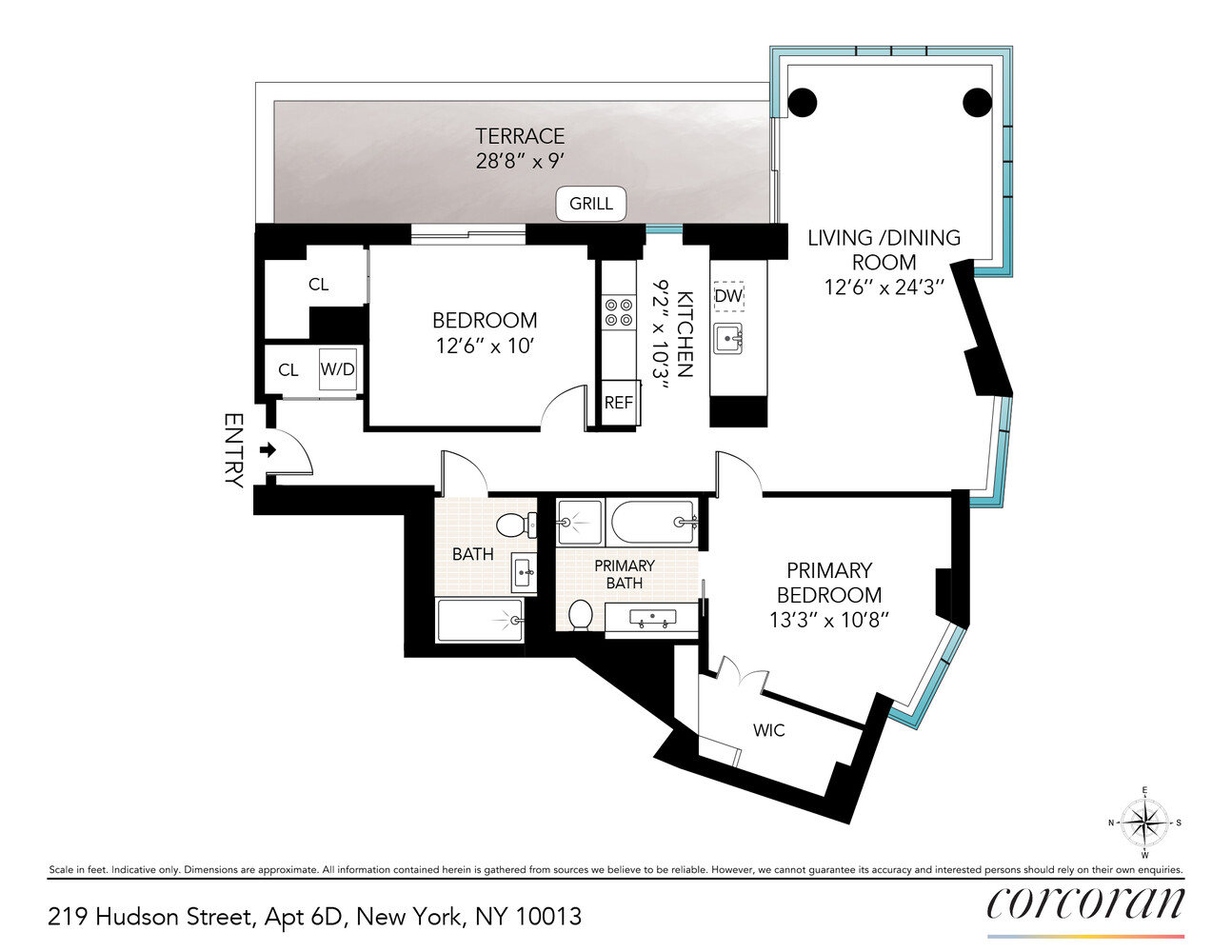 219 Hudson Street, Unit 6D Manhattan, NY 10013 - Photo 16 of 16 a picture of a book and a bed