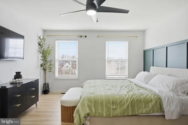 a view of a livingroom with a hardwood floor