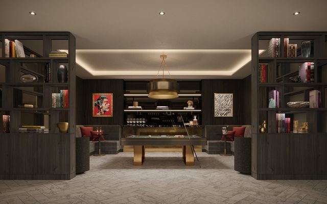 a room with furniture and a flat screen tv