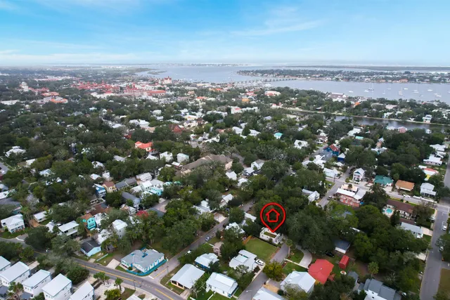 a view of a street with house