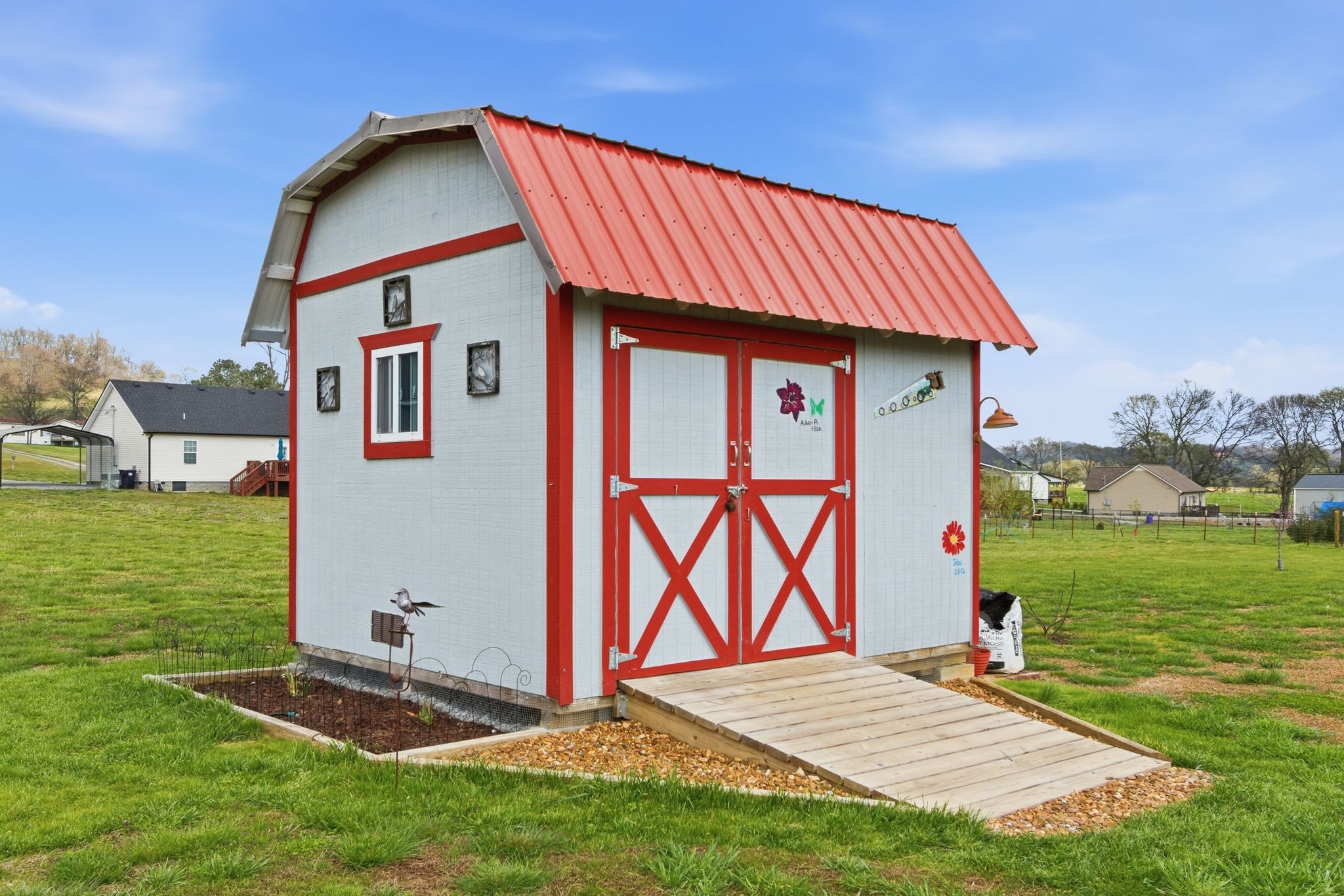 2705 Mc Connell Road Cornersville, TN 37047 - Photo 40 of 41 a backyard of a house with barbeque oven