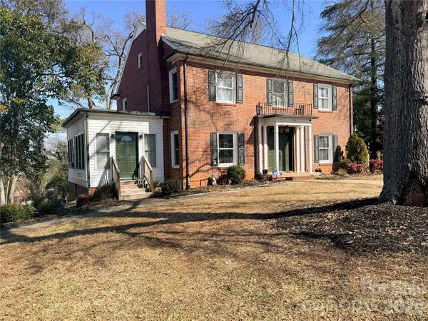 a front view of a house
