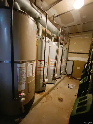 an aerial view of a room with gym equipment