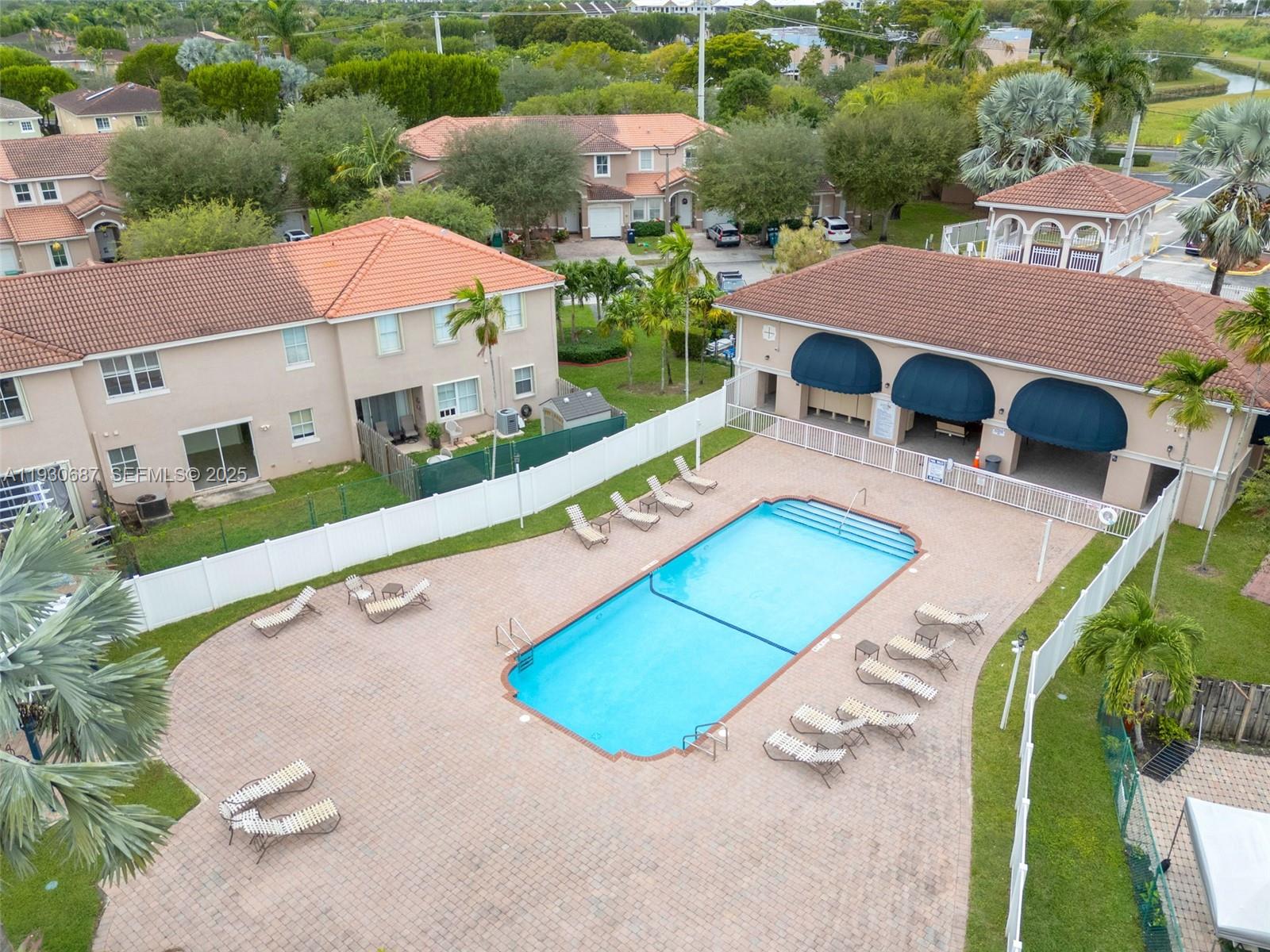 13820 Southwest 275th Street Homestead, FL 33032 - Photo 35 of 36 an aerial view of a house with pool patio and outdoor seating