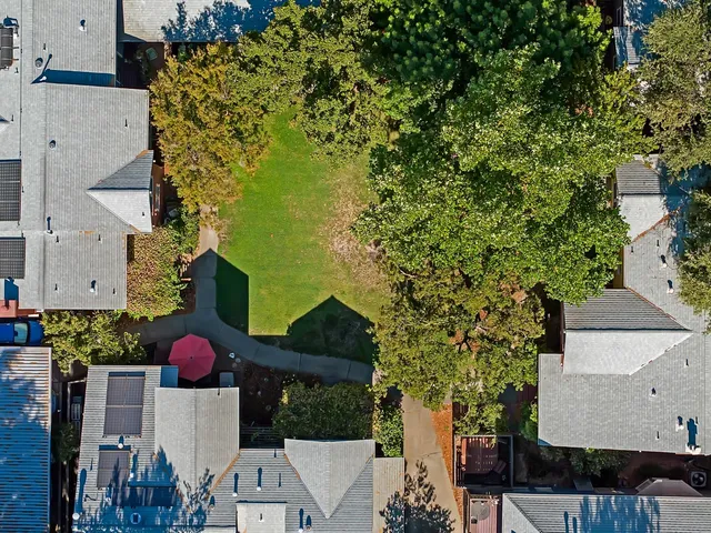 an aerial view of multiple house