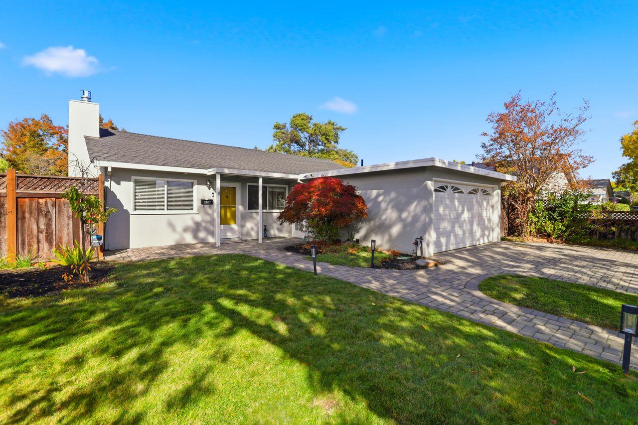 516 Middlesex Road Belmont, CA 94002 - Photo 1 of 1 a view of a house with a backyard
