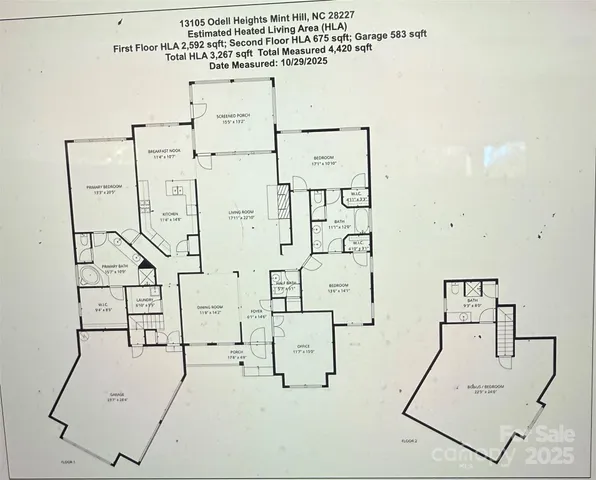 $825,000 | 13105 O'Dell Heights Drive, Mint Hill, NC 28227