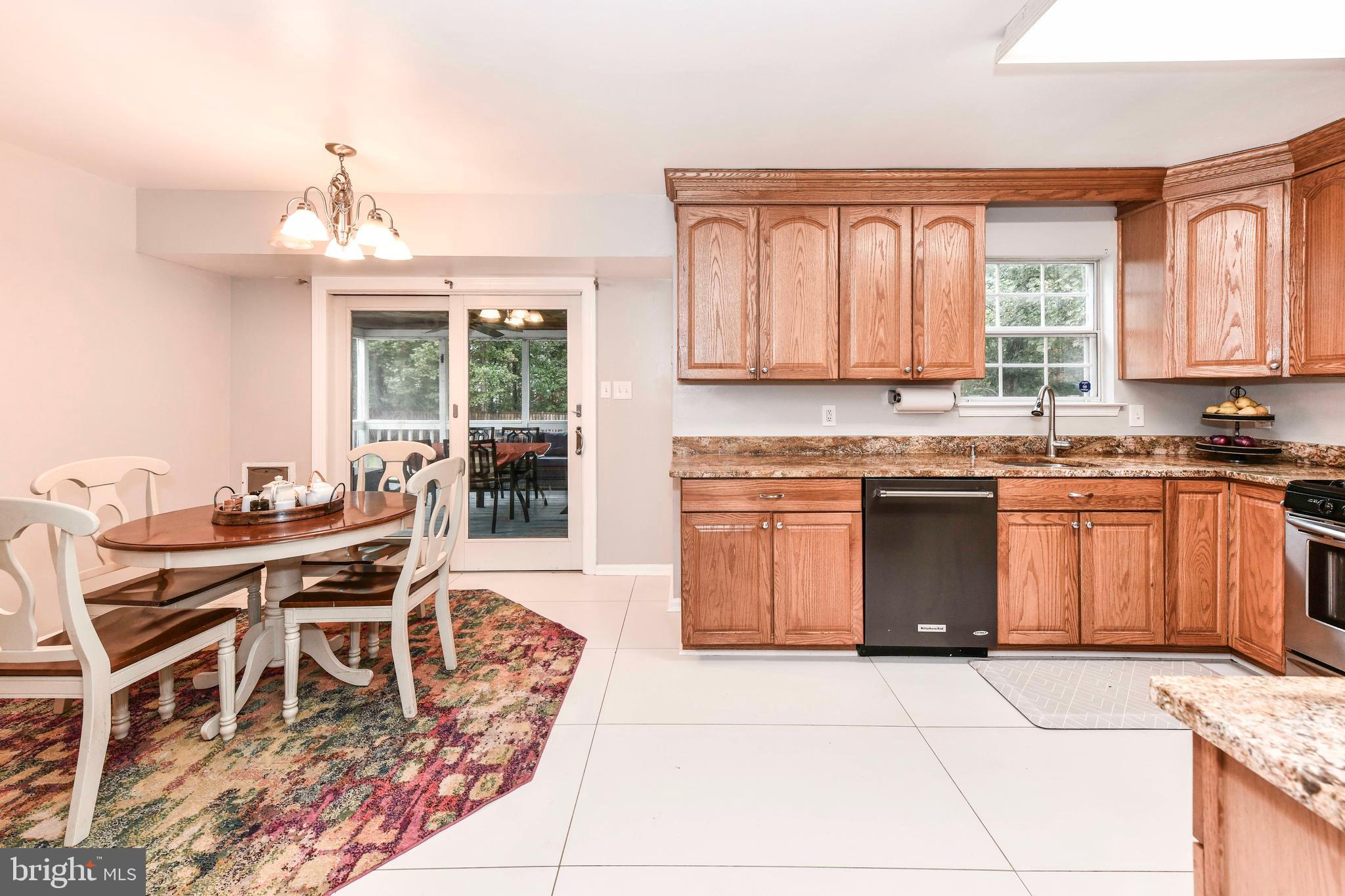 5500 Hampton Forest Way Clifton, VA 20124 - Photo 18 of 49 a kitchen with a stove a sink a dining table and chair