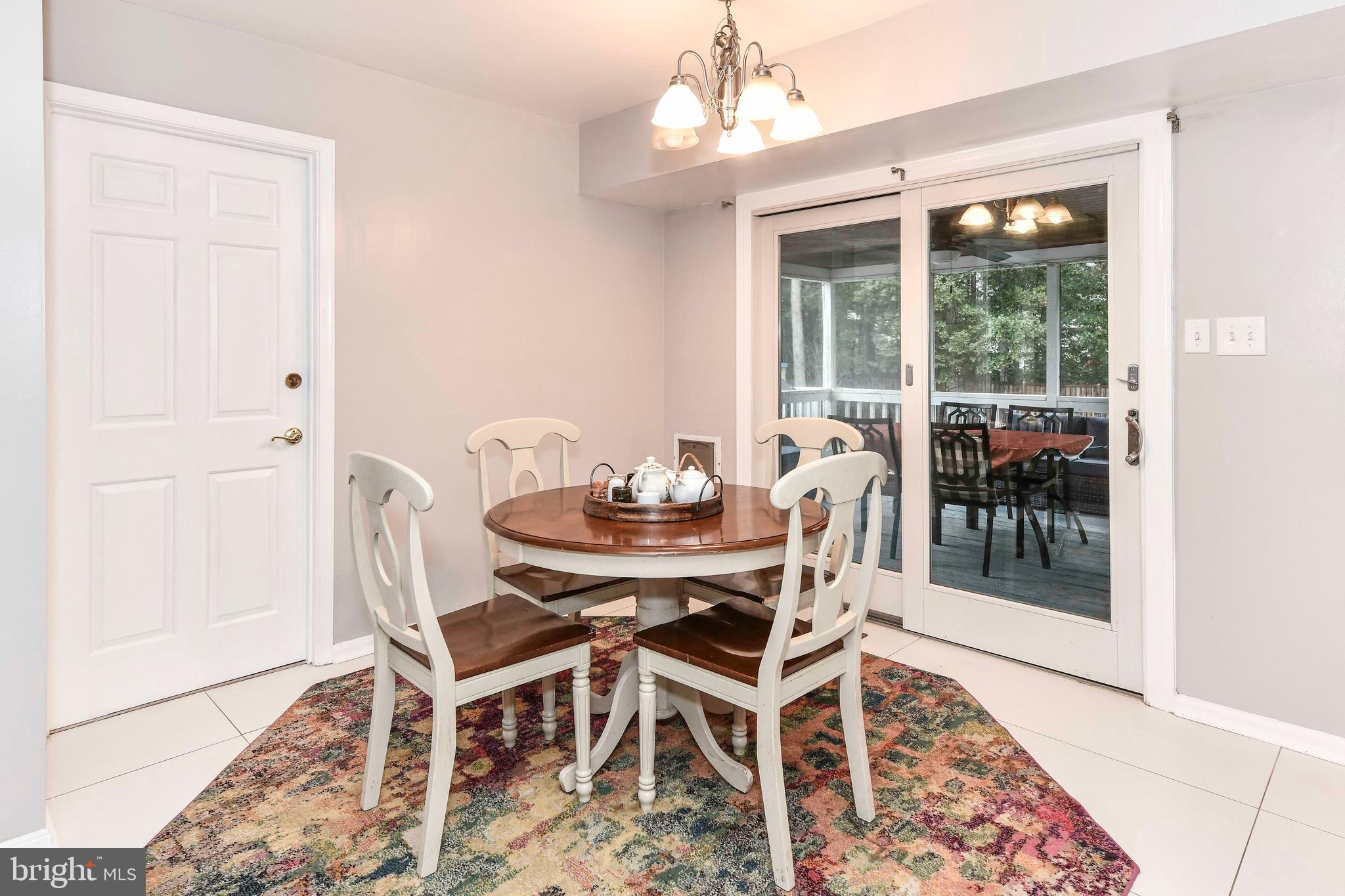 5500 Hampton Forest Way Clifton, VA 20124 - Photo 19 of 49 a view of a dining room with furniture wooden floor and a chandelier