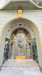 a front view of a building