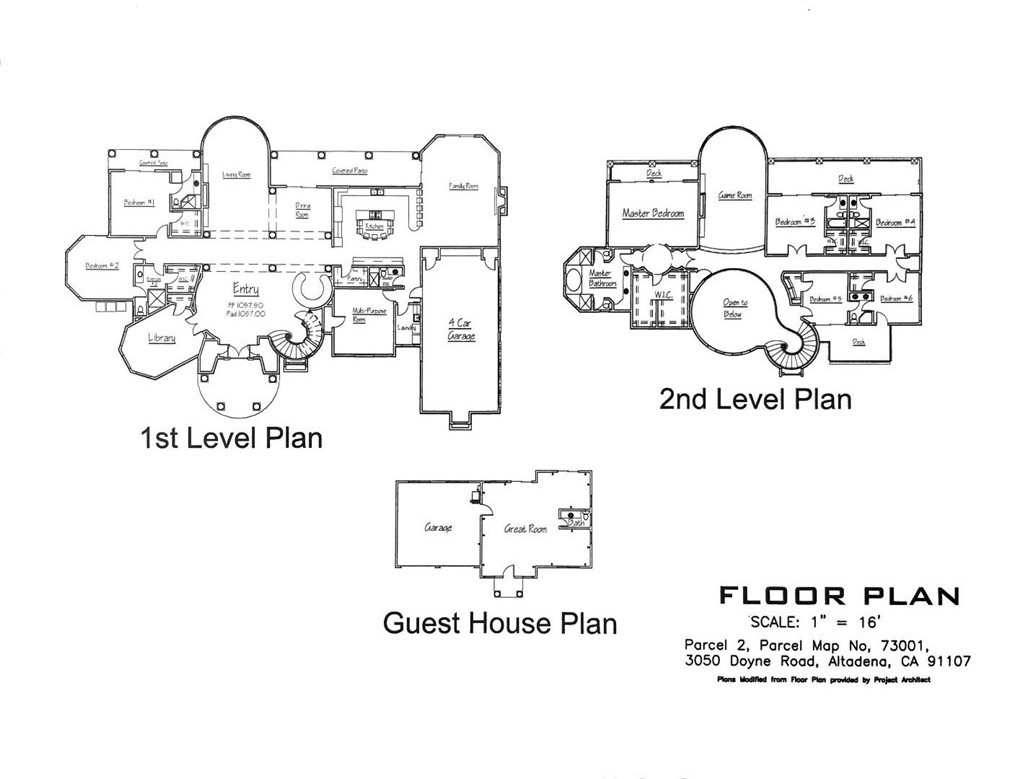 3050 Doyne Road Pasadena, CA 91107 - Photo 7 of 7 Floor Plan