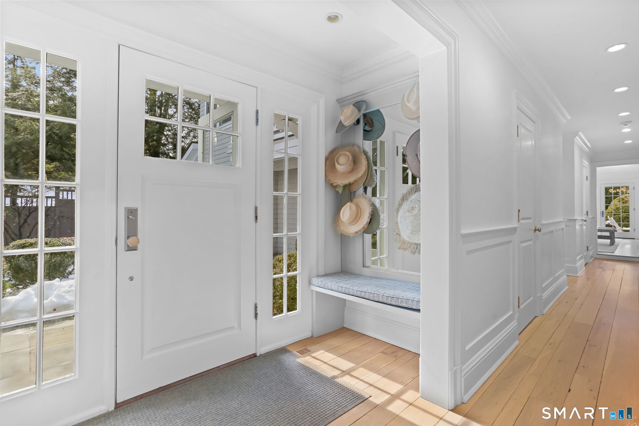 90 5 Mile River Road Darien, CT 06820 - Photo 24 of 35 a view of entryway with window and hallway