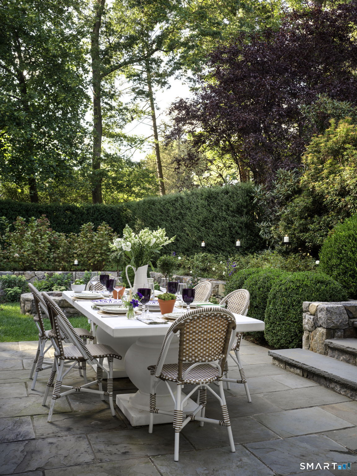 90 5 Mile River Road Darien, CT 06820 - Photo 35 of 35 an outdoor space with furniture and garden view