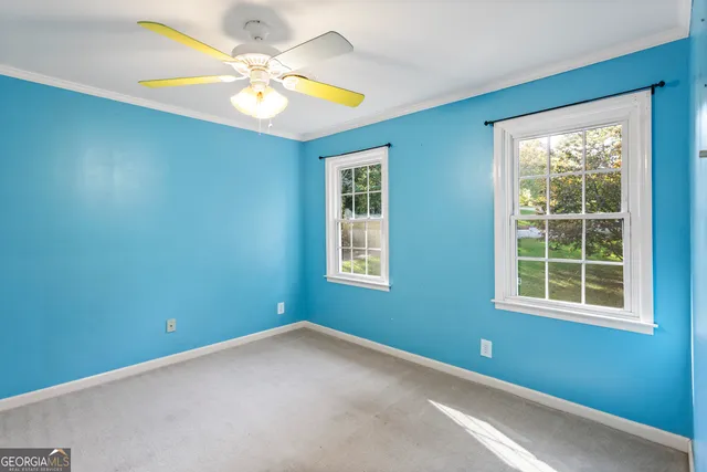 a view of an empty room