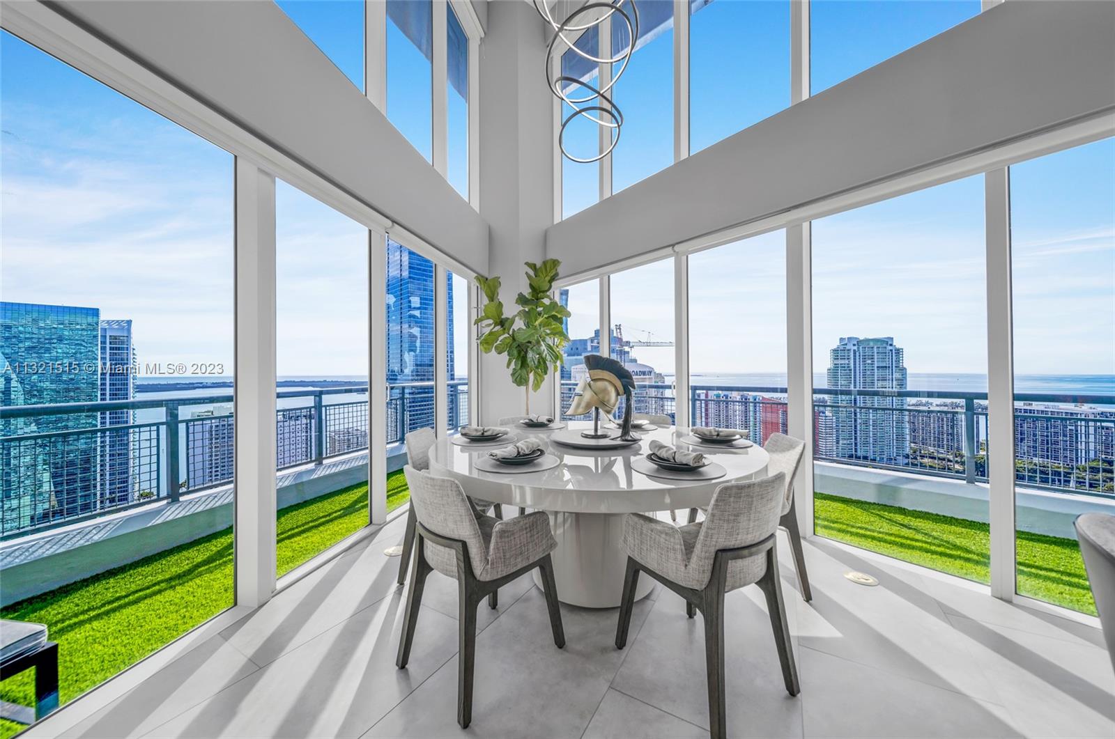 60 Southwest 13th Street, Unit 3600 Miami, FL 33130 - Photo 34 of 43 a view of balcony with furniture and city view