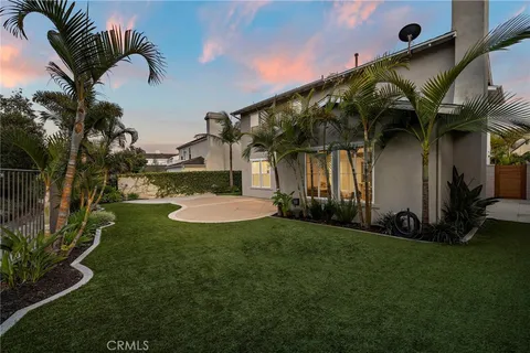 an aerial view of a house having outdoor space