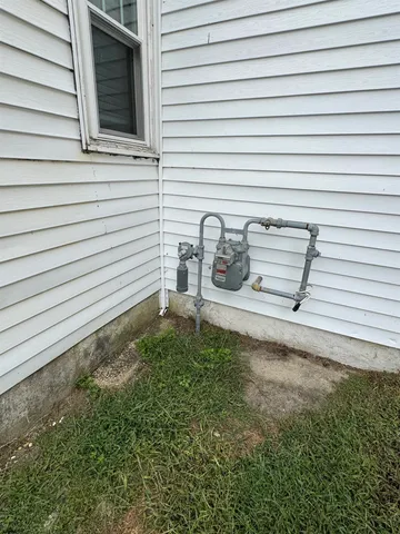 a view of a pathway with outside space