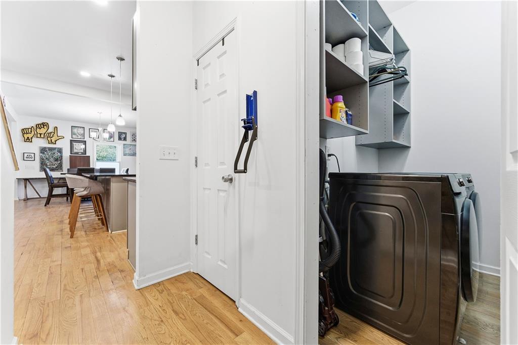 902 Gaston Street Southwest Atlanta, GA 30310 - Photo 24 of 36 a view of entryway and hall with wooden floor