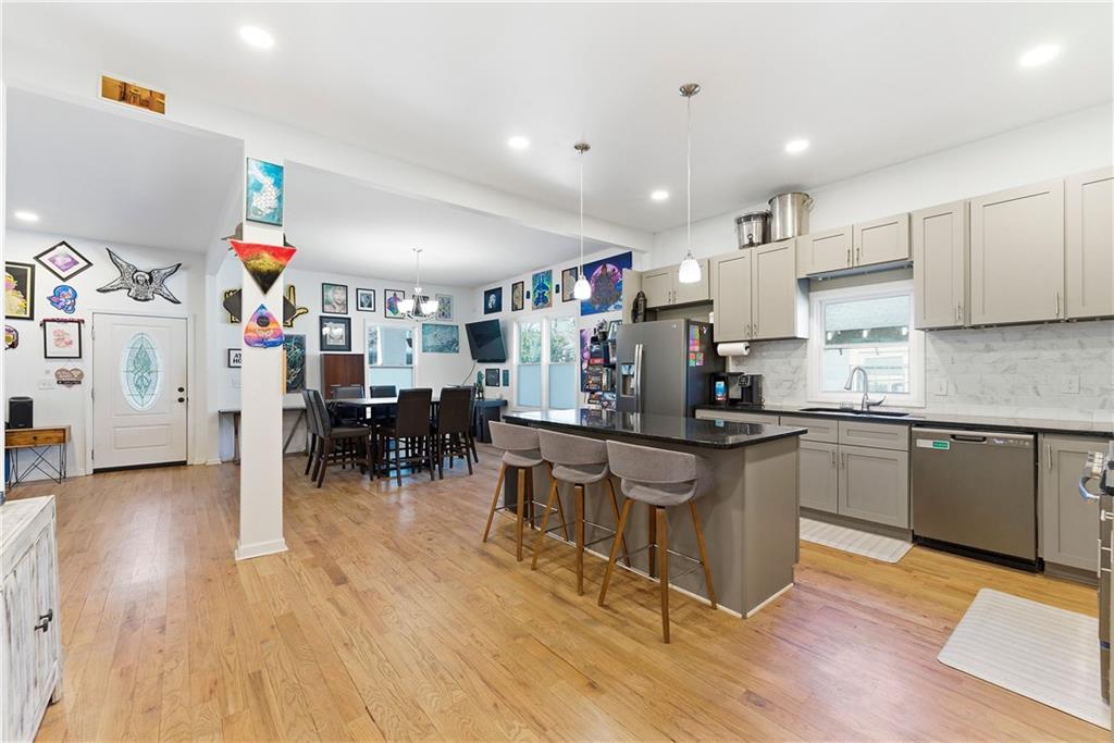 902 Gaston Street Southwest Atlanta, GA 30310 - Photo 9 of 36 a kitchen with lots of counter top space and cabinets