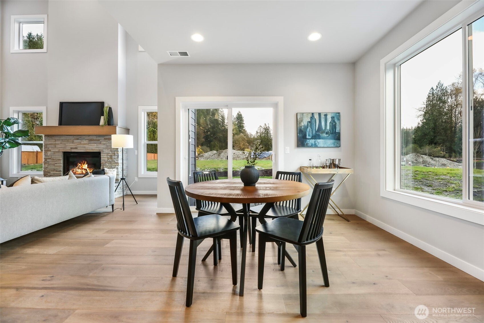 9801 Kelly Road Northeast Carnation, WA 98014 - Photo 17 of 34 a dining room with furniture window and outside view
