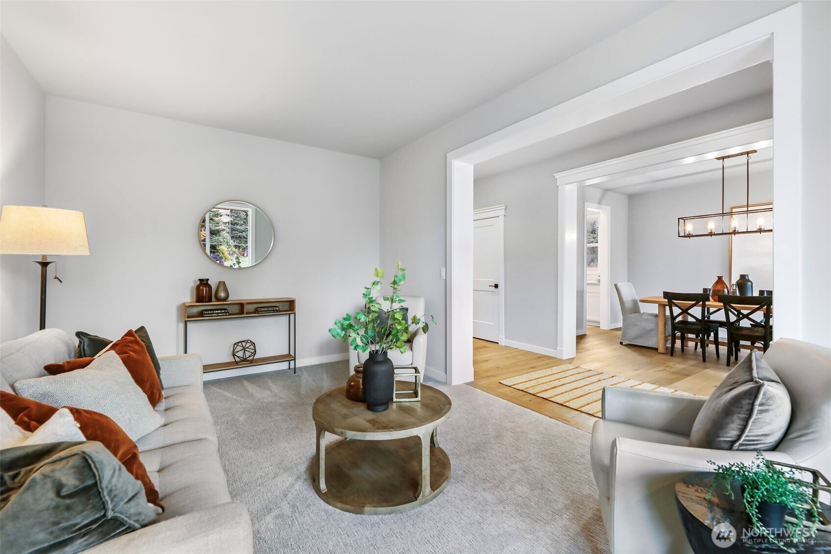9801 Kelly Road Northeast Carnation, WA 98014 - Photo 8 of 34 a living room with furniture and a potted plant