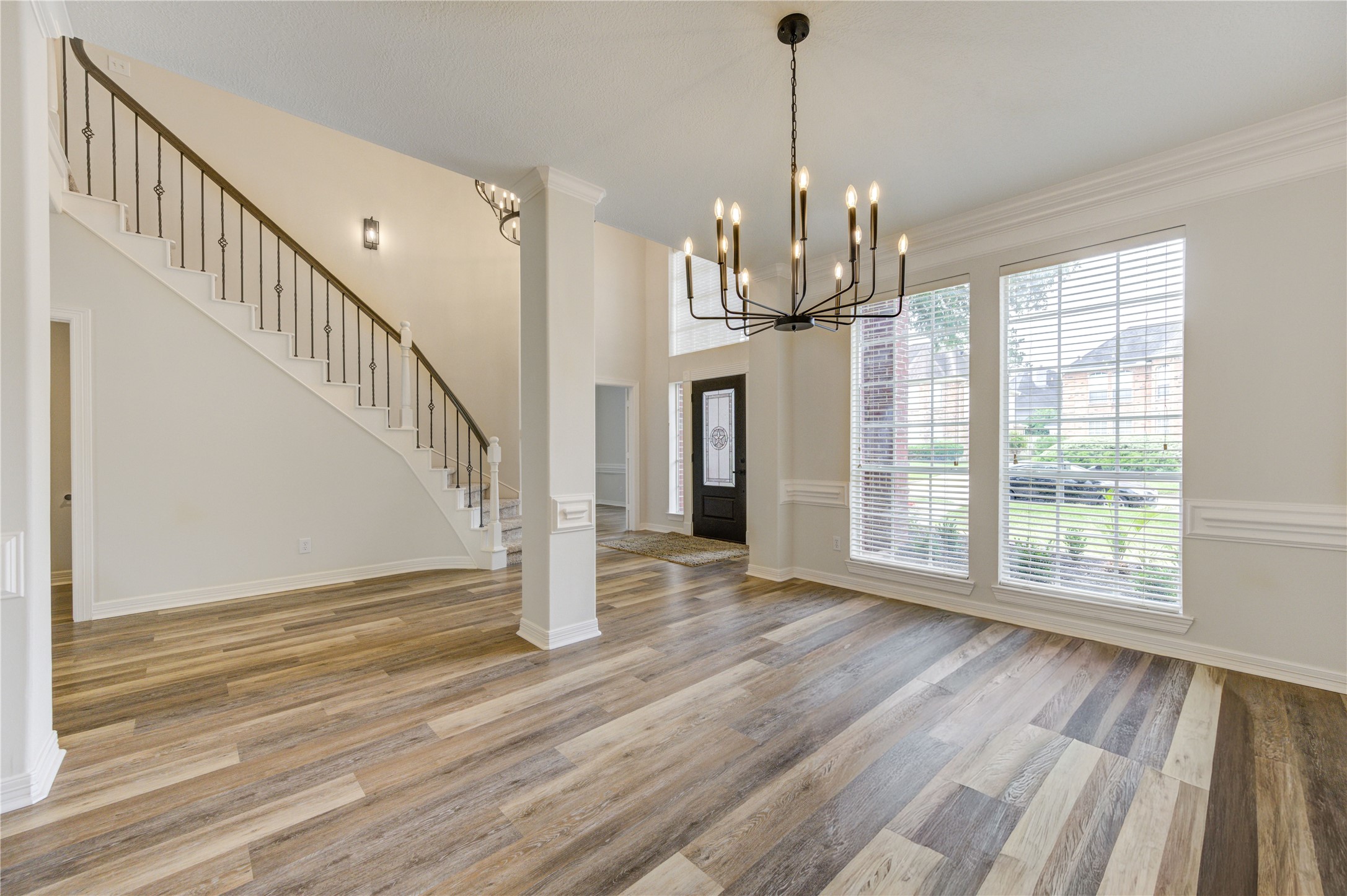 17318 Bonnard Circle Spring, TX 77379 - Photo 8 of 45 The dining room features a new chandelier and large enough for an oversized table.