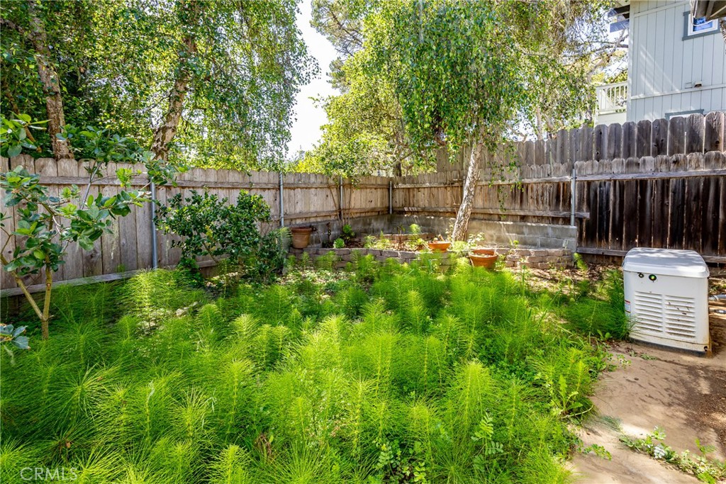 2155 Cowper Street Cambria, CA 93428 - Photo 33 of 35 a backyard of a house with lots of green space