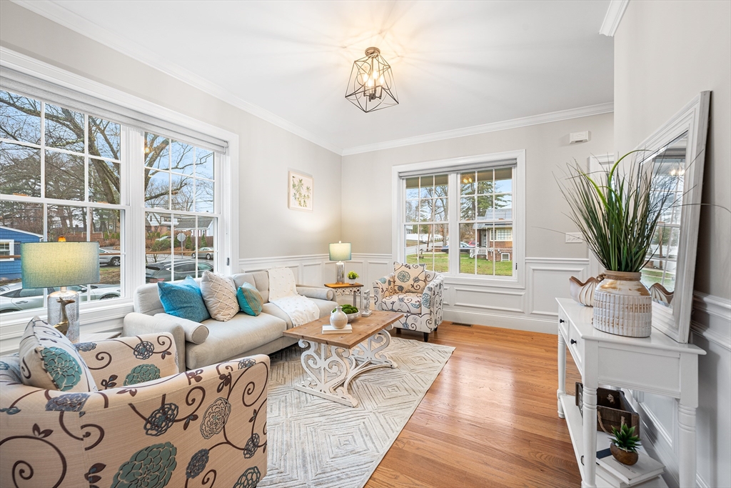 32 Fraser Road Framingham, MA 01702 - Photo 17 of 37 a living room with furniture large window and flat screen tv