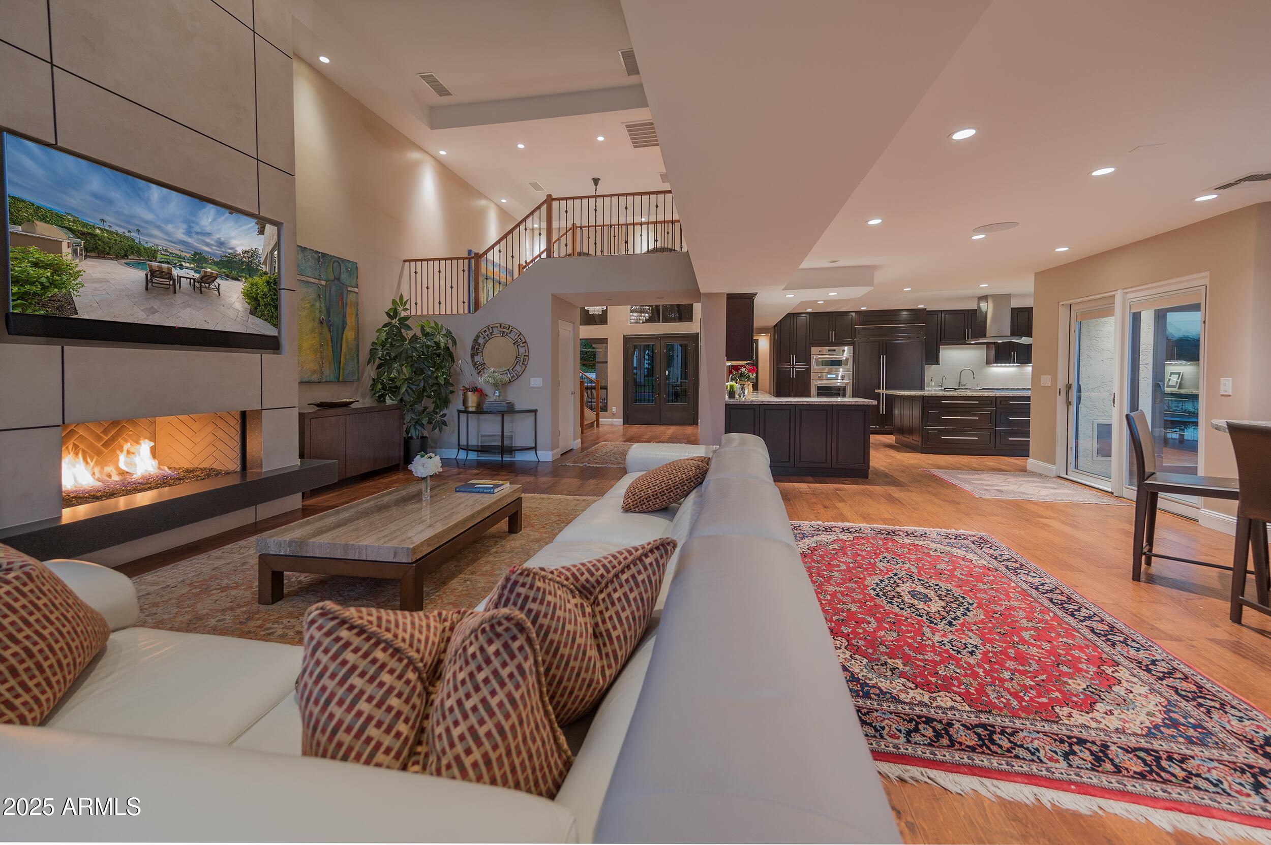 3103 East Georgia Avenue Phoenix, AZ 85016 - Photo 8 of 36 a living room with furniture and a fireplace