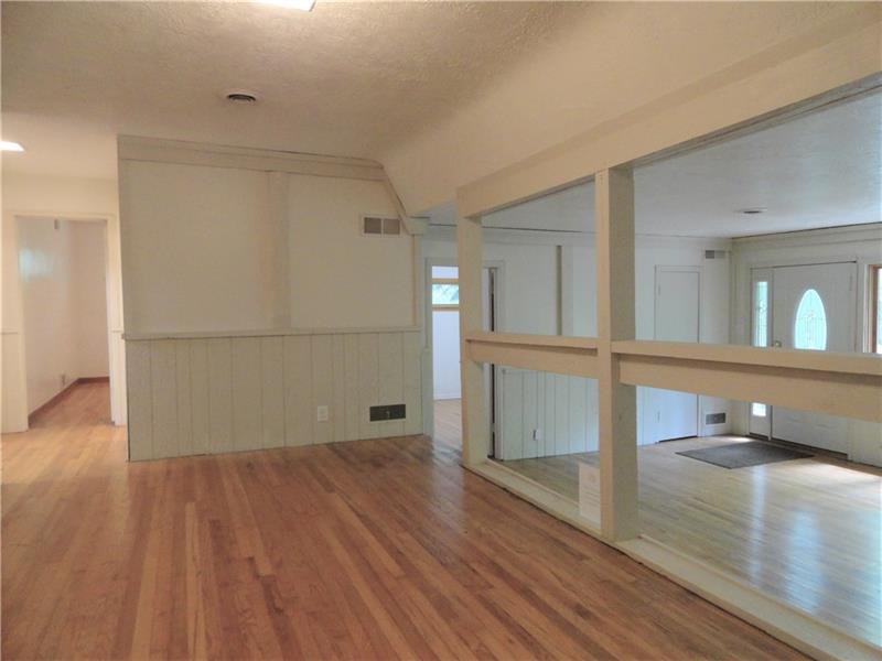 112 Saunders Road Trafford, PA 15085 - Photo 14 of 23 Opposite view. Sunken living room right and three original bedrooms and full bath straight ahead.