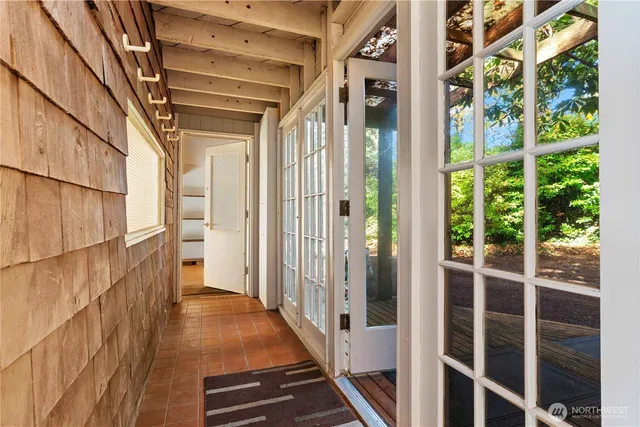 a view of front door