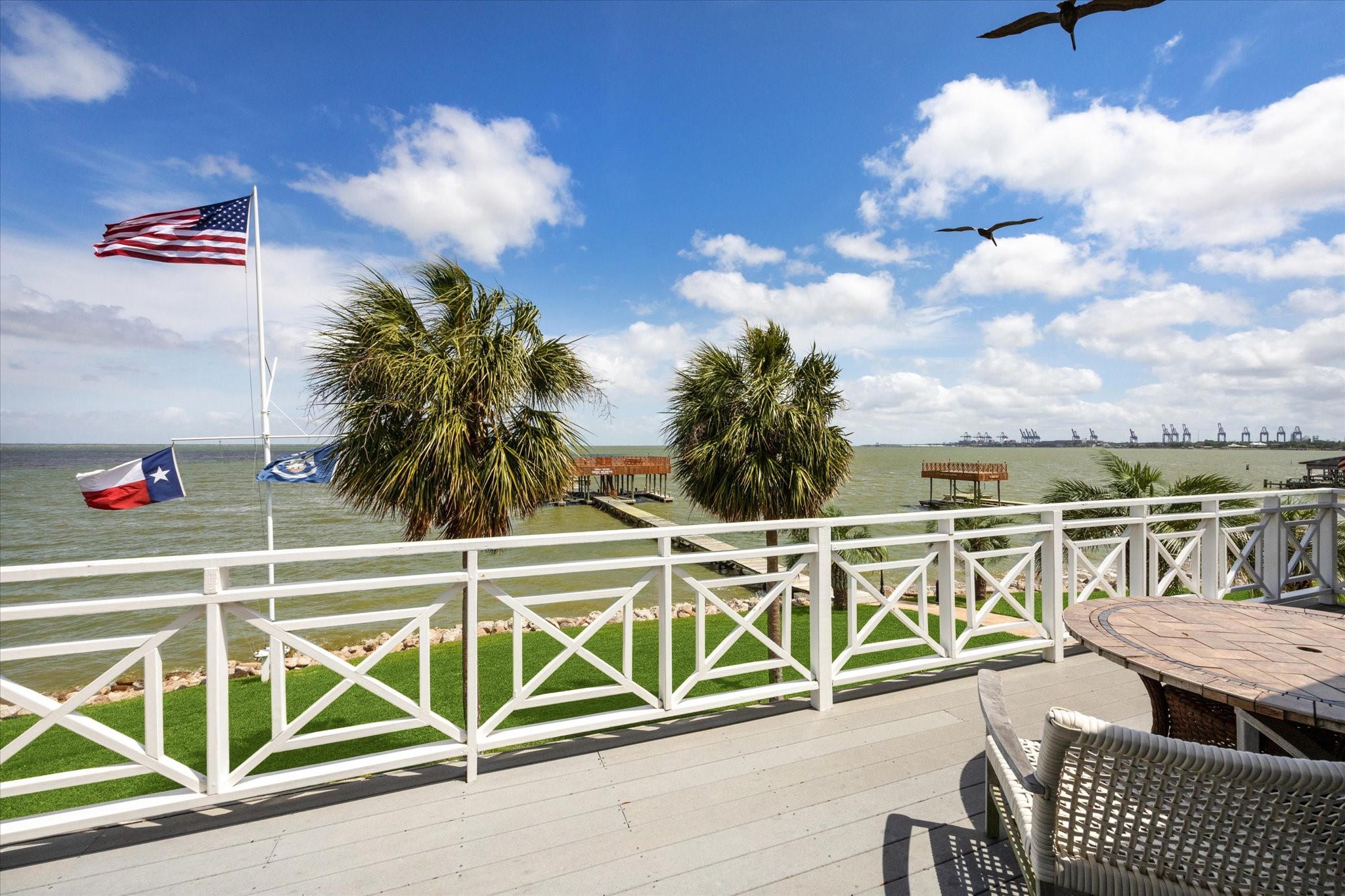102 South R Street La Porte, TX 77571 - Photo 13 of 43 a view of a roof deck with furniture