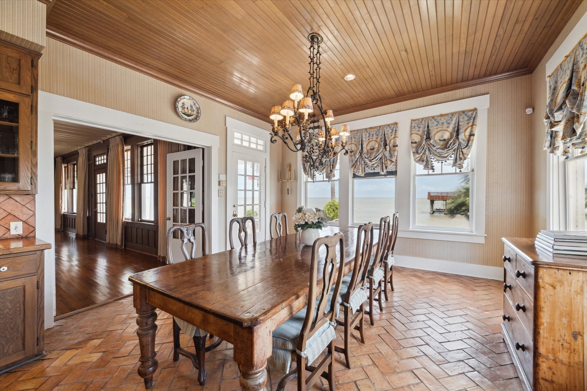 102 South R Street La Porte, TX 77571 - Photo 27 of 43 a view of a dining room with furniture window and wooden floor