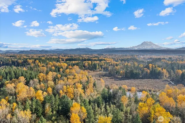 a view of lake with mountain