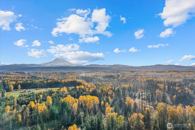 a view of lake and mountain
